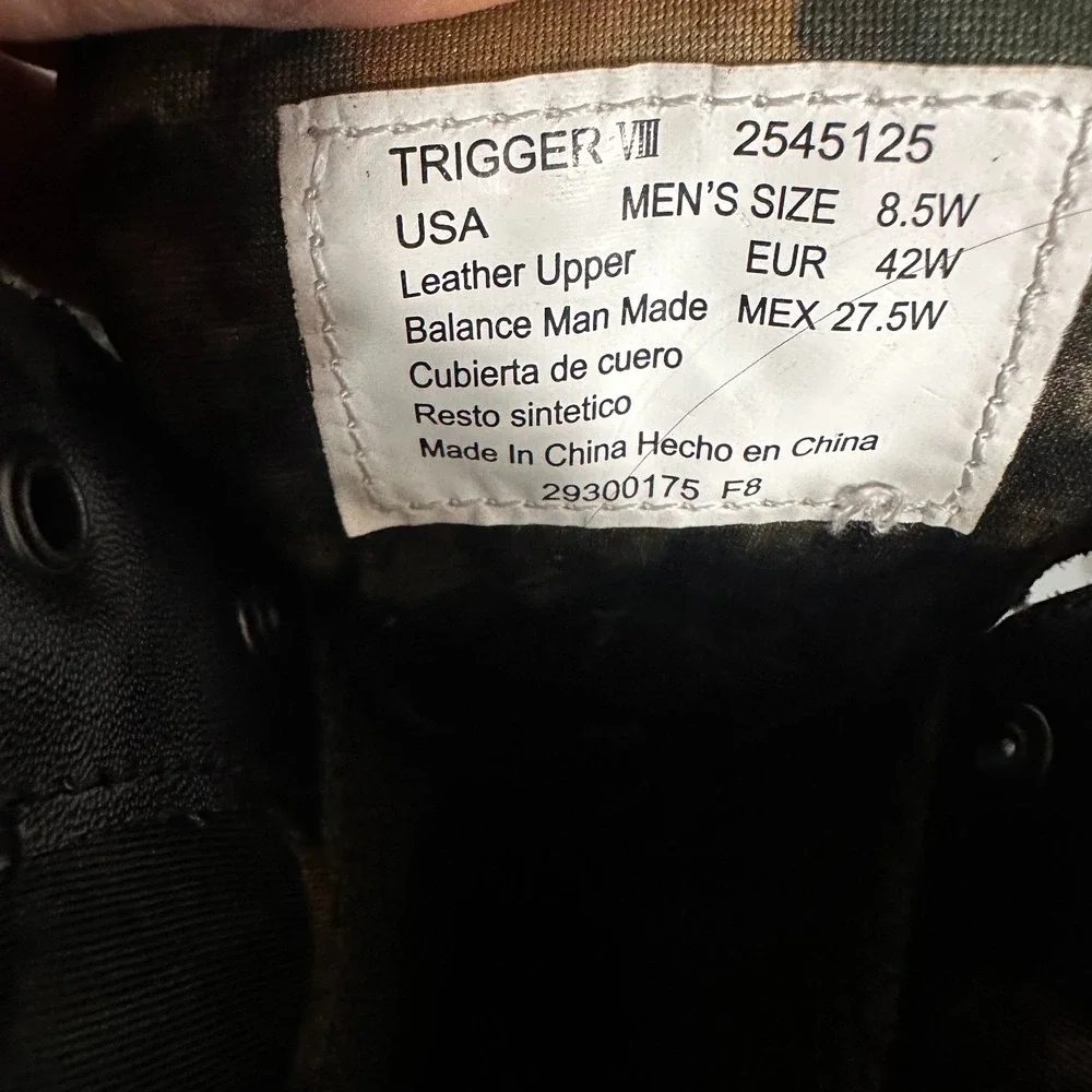 Herman Survivors Camo Hunting Boots VII 8.5 Leather 600g Thinsulate waterproof‎